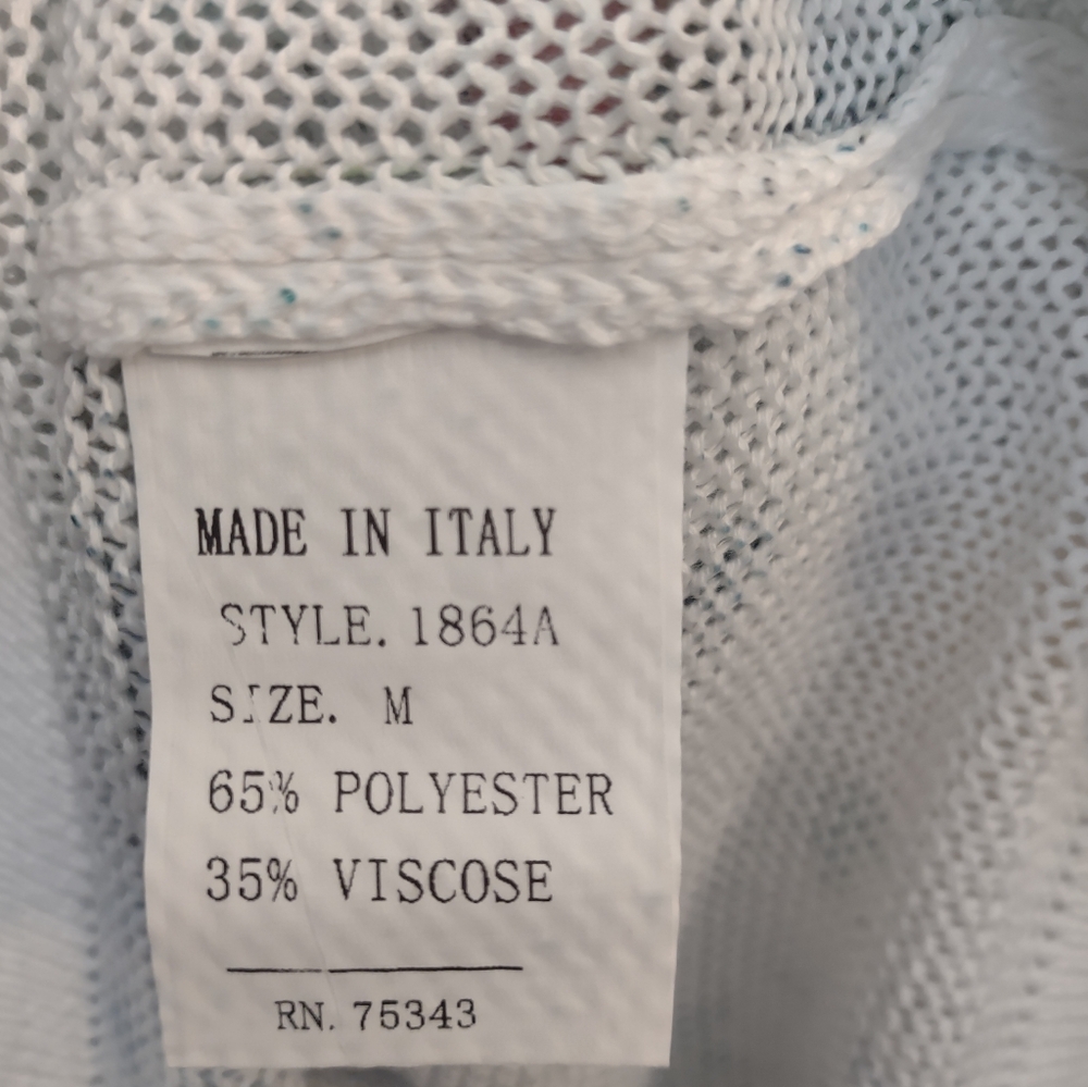 Made In Italy Luisa Ricci Abstract Knit Top - Picture 13 of 14